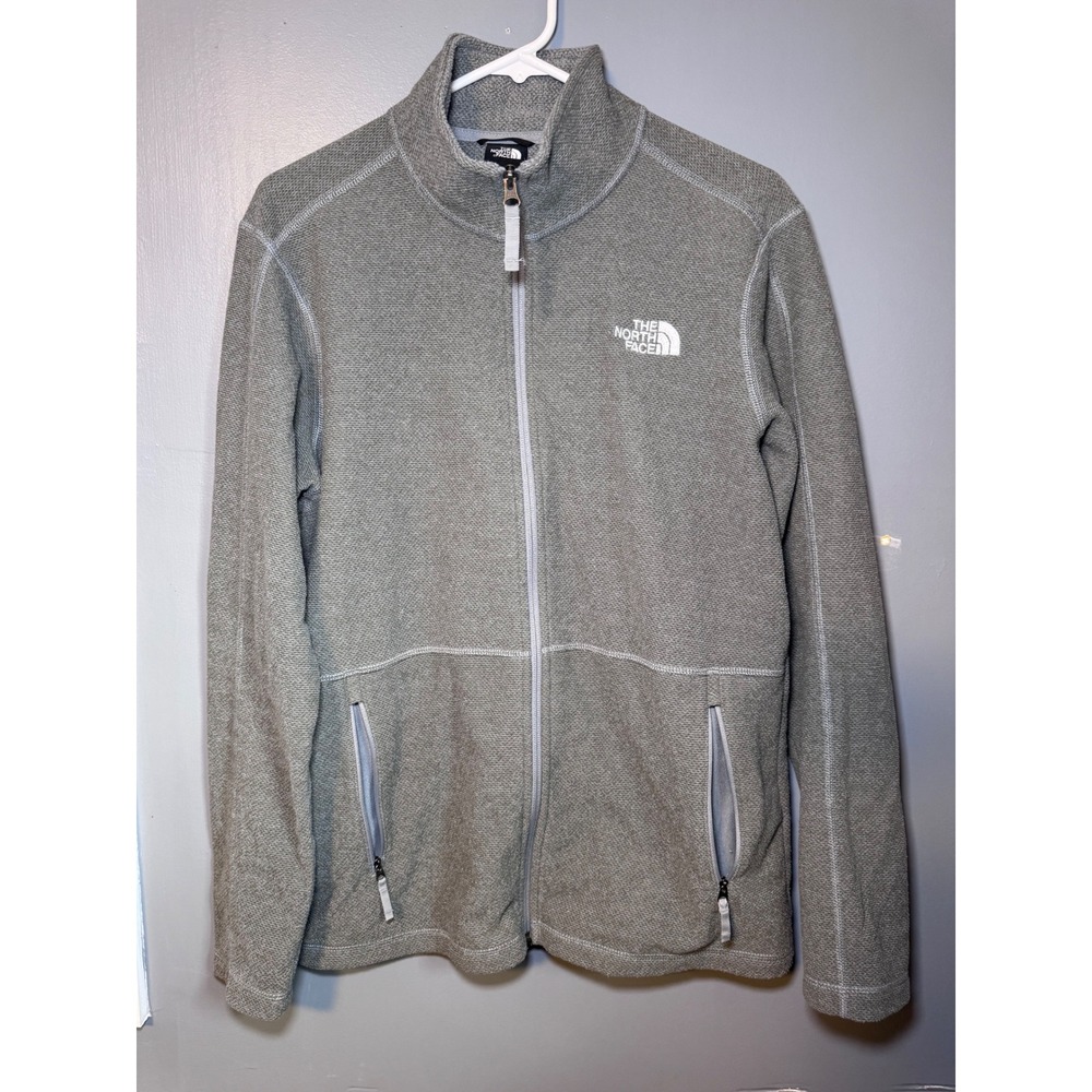 The North Face Mens Gordon Lyons Full Zip Fleece Jacket Grey Size M